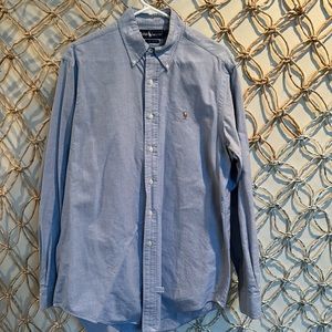 Ralph Lauren Classic Button Down size 15 1/2;  35 blue
